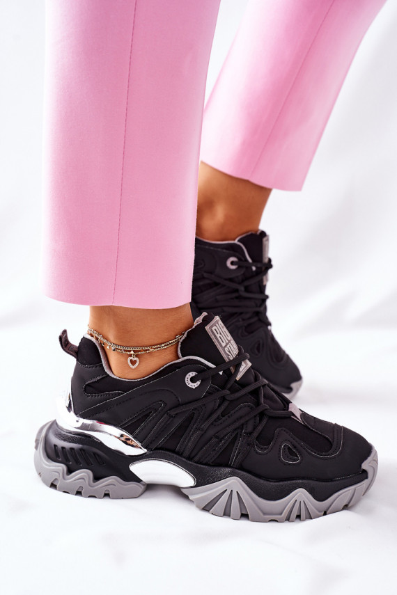   Sportiska stila apavi Memory Foam Big Star II274089 melnas krāsas