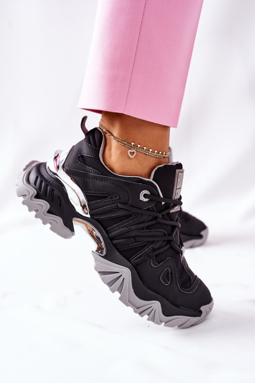   Sportiska stila apavi Memory Foam Big Star II274089 melnas krāsas