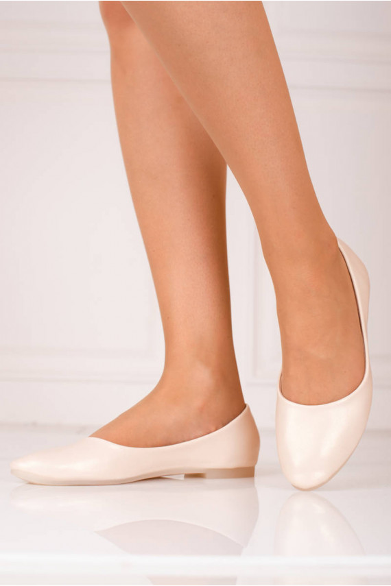 Klasiska modeļa smilšu krāsas baleriny damskie Shelovet