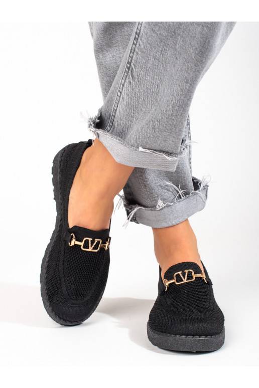 tekstila Sieviešu mokasīni Shelovet Melnas krāsas