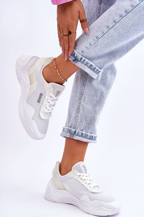   Auduma sporta apavi Memory Foam System Big Star LL274A064 baltas krāsas