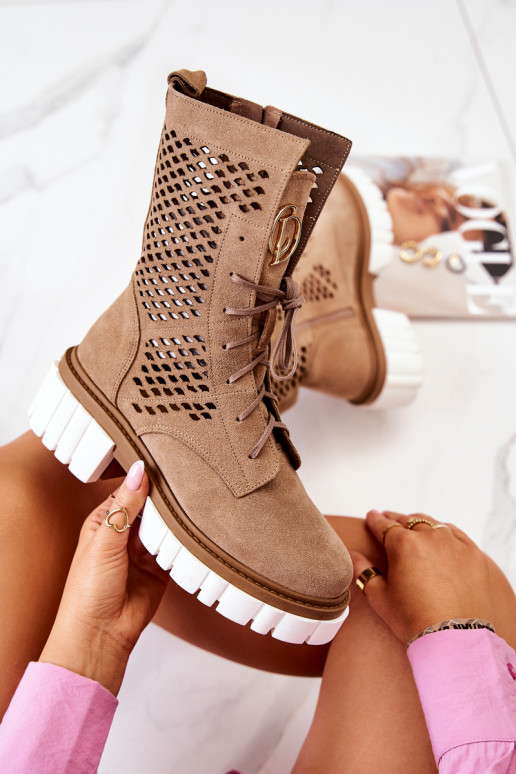   Puszābaki zābaki Nicole brūnas krāsas 2706