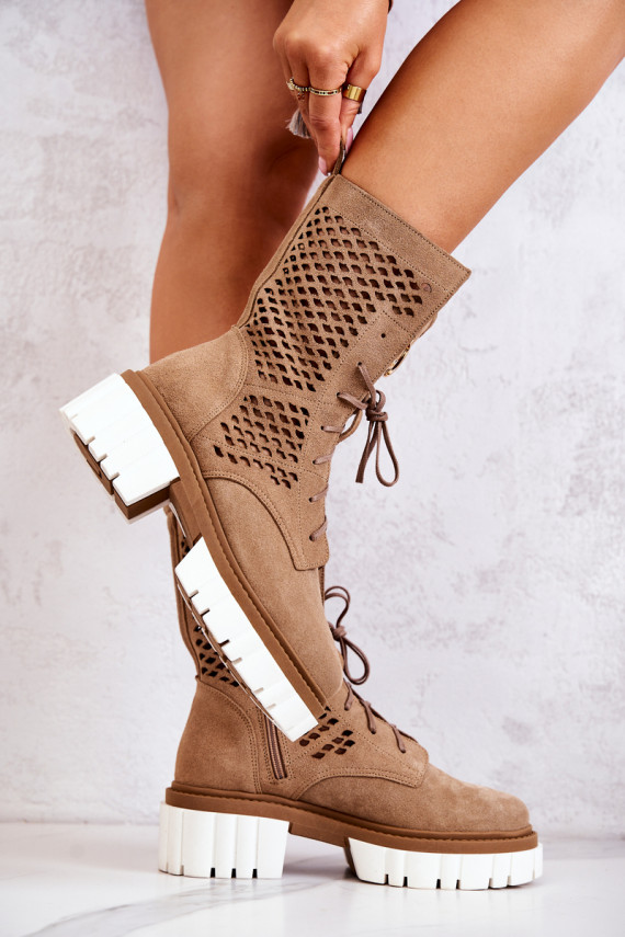   Puszābaki zābaki Nicole brūnas krāsas 2706