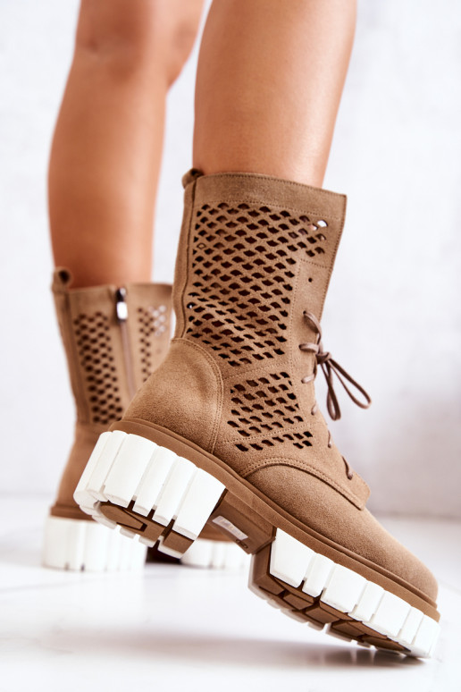   Puszābaki zābaki Nicole brūnas krāsas 2706