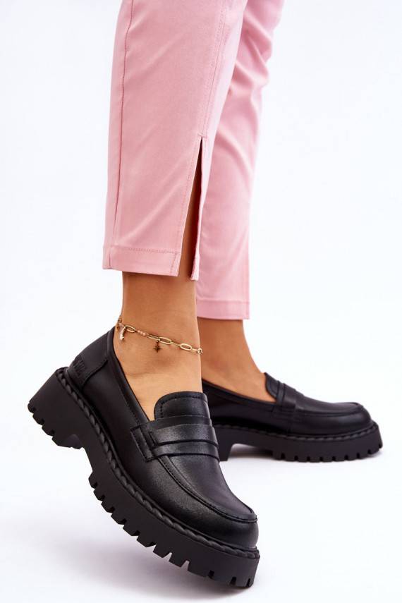   Mokasīni apavi   Big Star LL274458 melnas krāsas