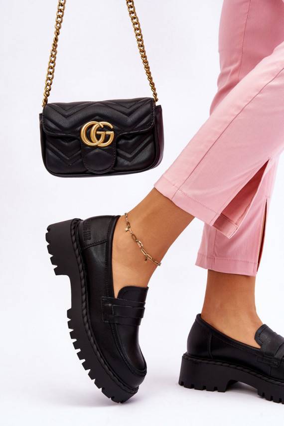   Mokasīni apavi   Big Star LL274458 melnas krāsas