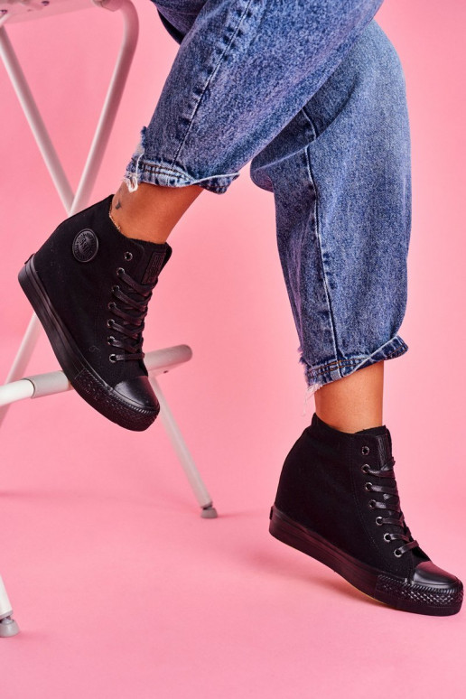 Sneakers modeļa apavi   Big Star melnas krāsas FF274A191