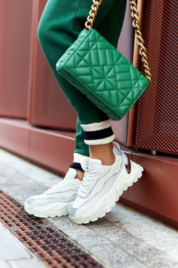   Sportiska stila apavi Cross Jeans II2R4017C baltas krāsas