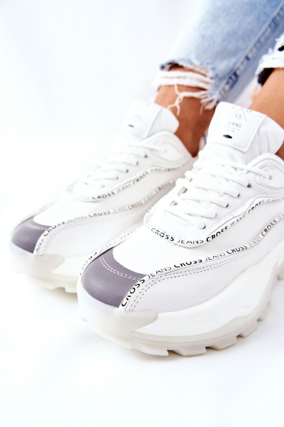   Sportiska stila apavi Cross Jeans II2R4017C baltas krāsas