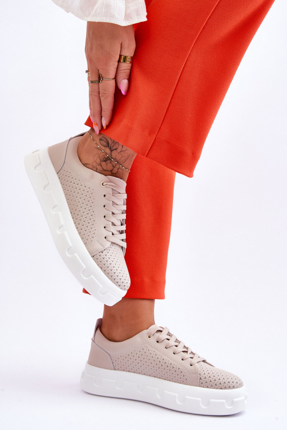   sporta apavi ar platformu smilšu krāsas Montigo