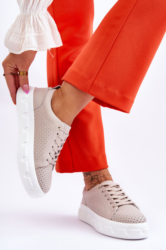   sporta apavi ar platformu smilšu krāsas Montigo