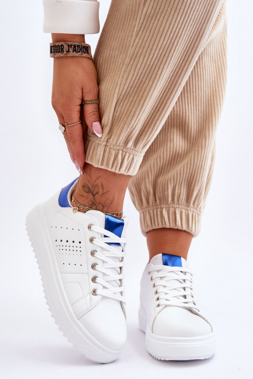   Sportiska stila apavi Baltas-Zilas krāsas Be First!