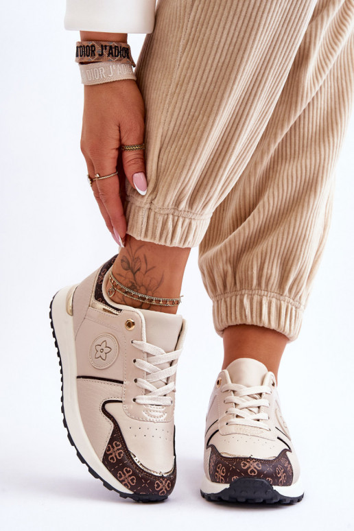 Stilīgasrnas   sporta apavi smilšu krāsas-brūnas krāsas Rachel