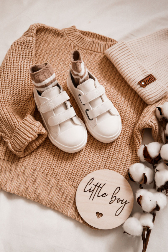 Bērnu apavi   brīvā laika apavi ar lipīgām aizdarēm BIG STAR KK374093 baltas krāsas