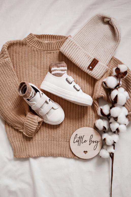 Bērnu apavi   brīvā laika apavi ar lipīgām aizdarēm BIG STAR KK374093 baltas krāsas