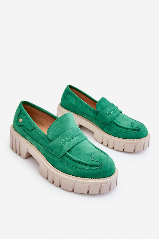   zamšādas  apavi Zaļas krāsas Fiorell