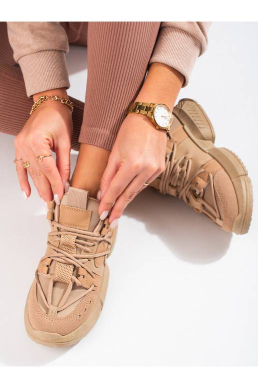 smilšu krāsas Apavi kedu modelī Shelovet 