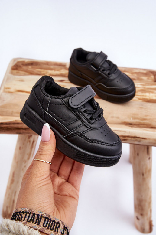 Klasiska modeļa Bērnu apavi sporta apavi melnas krāsas Marlin