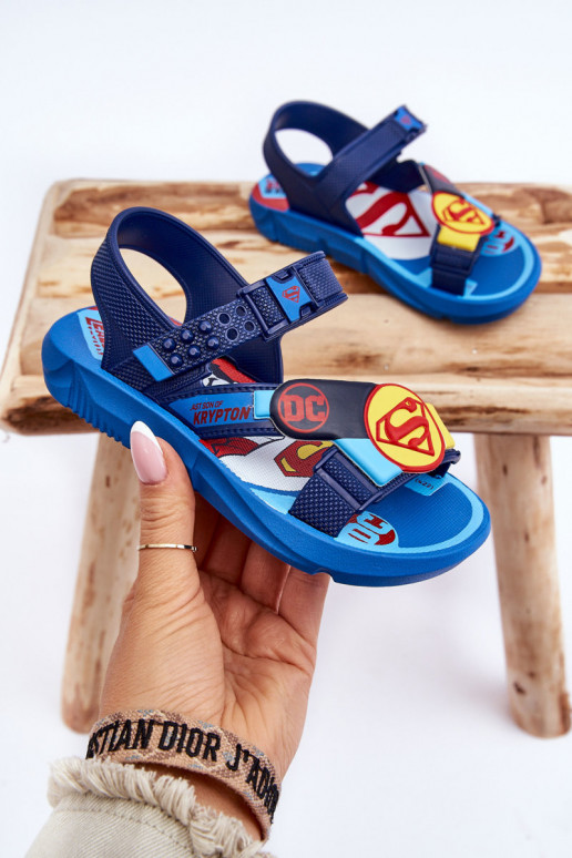 Bērnu apavi sandales Superman Grendene Kids JJ385050 Zilas krāsas