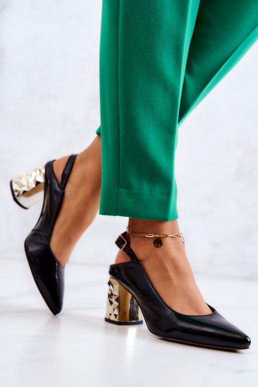   Kurpes ar papēdi  05427-01 melnas krāsas