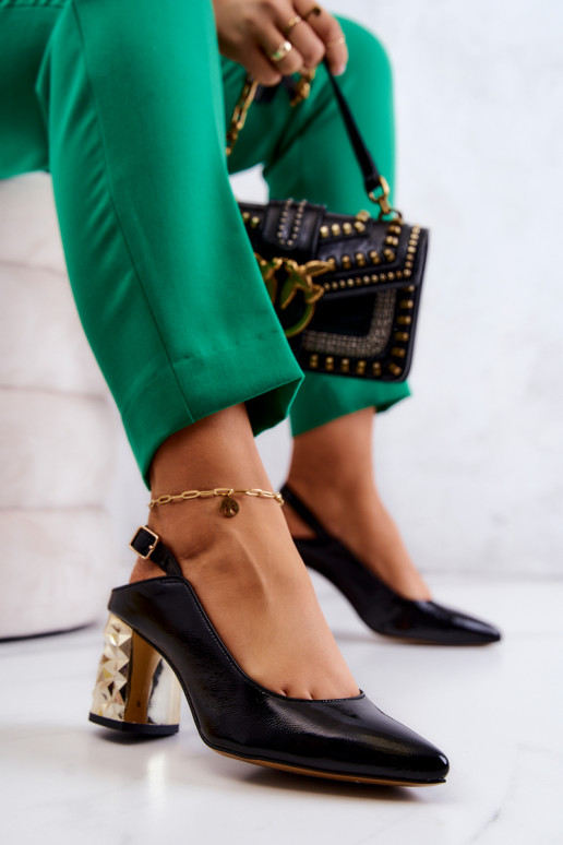   Kurpes ar papēdi  05427-01 melnas krāsas