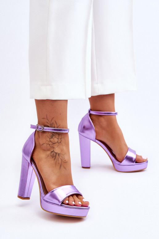 sandales  violetās krāsas Mandy