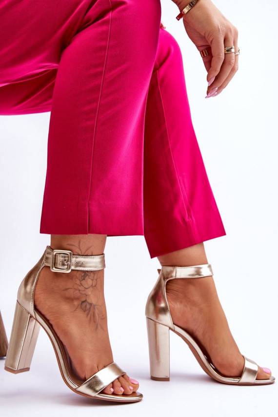 sandales ar papēdi Zelta krāsas Georgina