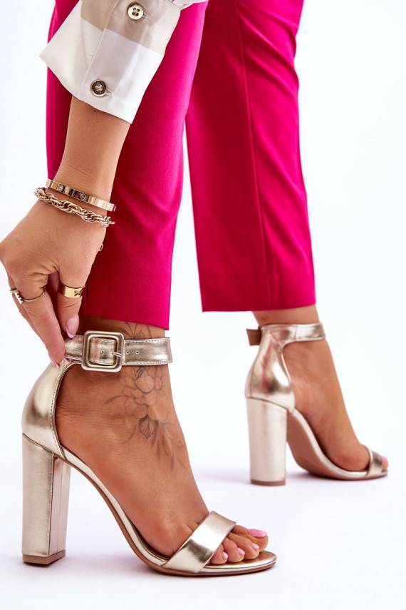 sandales ar papēdi Zelta krāsas Georgina