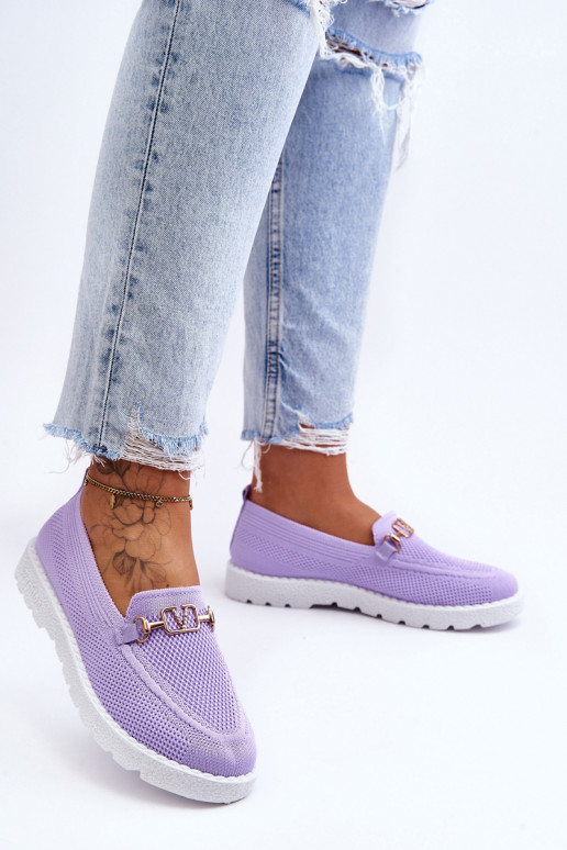    Sporta apavi Slip-On ar ornamentiem Violeta krāsa Alena