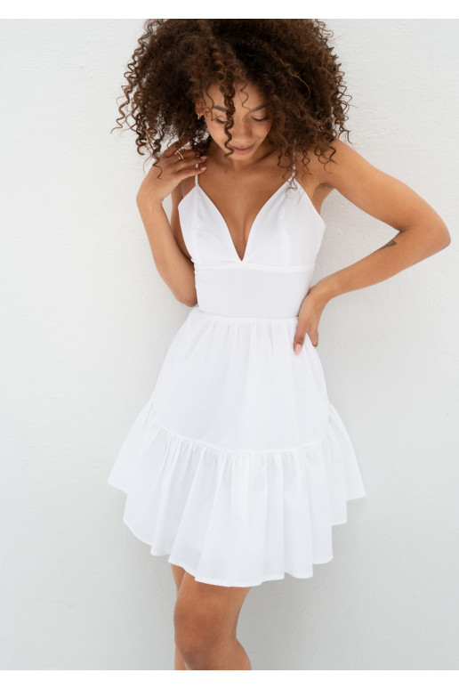 Alexa - Balta mini vasaras kleita
