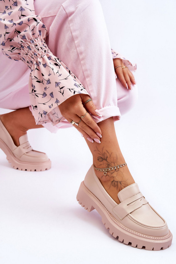    Mokasīni ar platformu smilšu krāsas Riverside