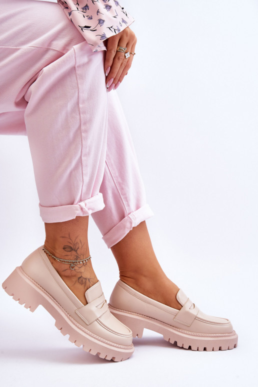    Mokasīni ar platformu smilšu krāsas Riverside