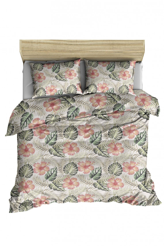Komplekts pościeli Tropcial Pink Flowers