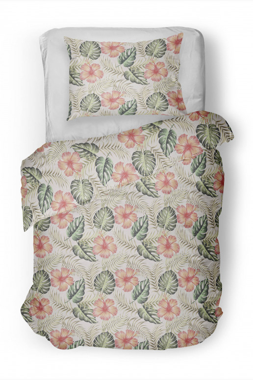 Komplekts pościeli Tropcial Pink Flowers