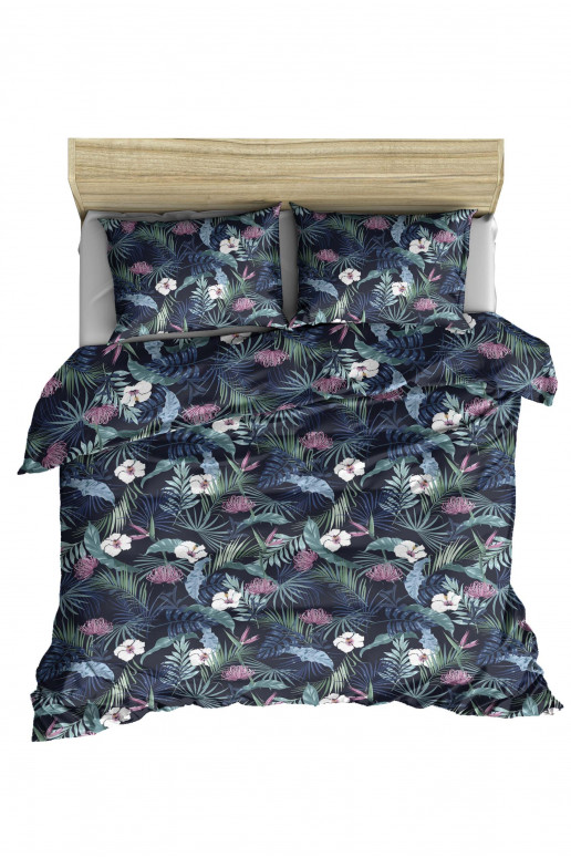 Komplekts pościeli Tropcial Dark Blue