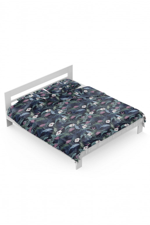 Komplekts pościeli Tropcial Dark Blue