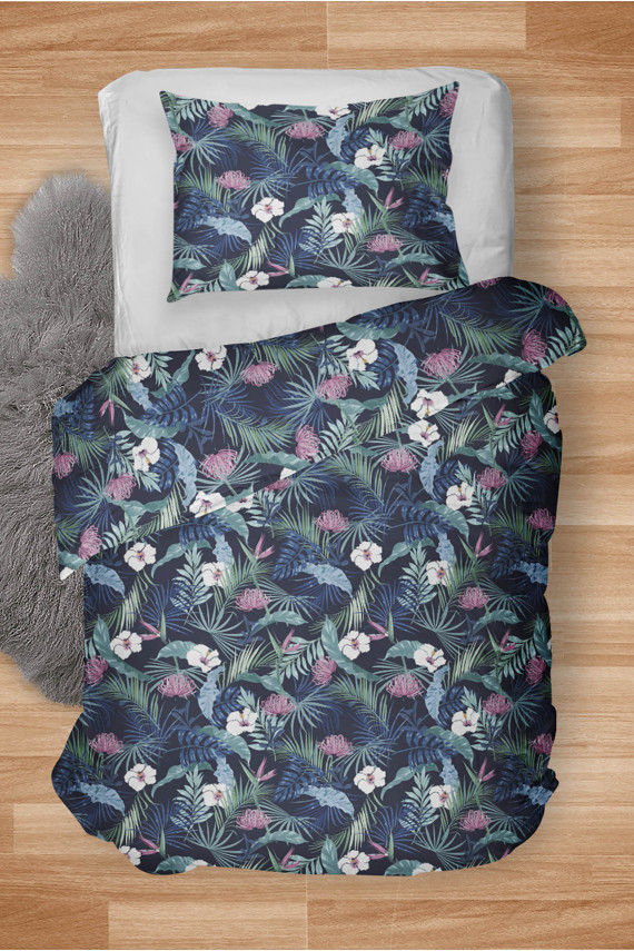 Komplekts pościeli Tropcial Dark Blue