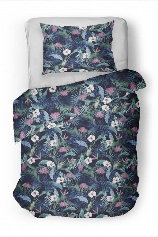 Komplekts pościeli Tropcial Dark Blue