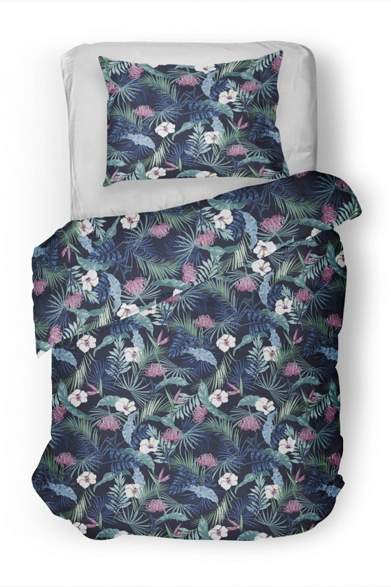 Komplekts pościeli Tropcial Dark Blue