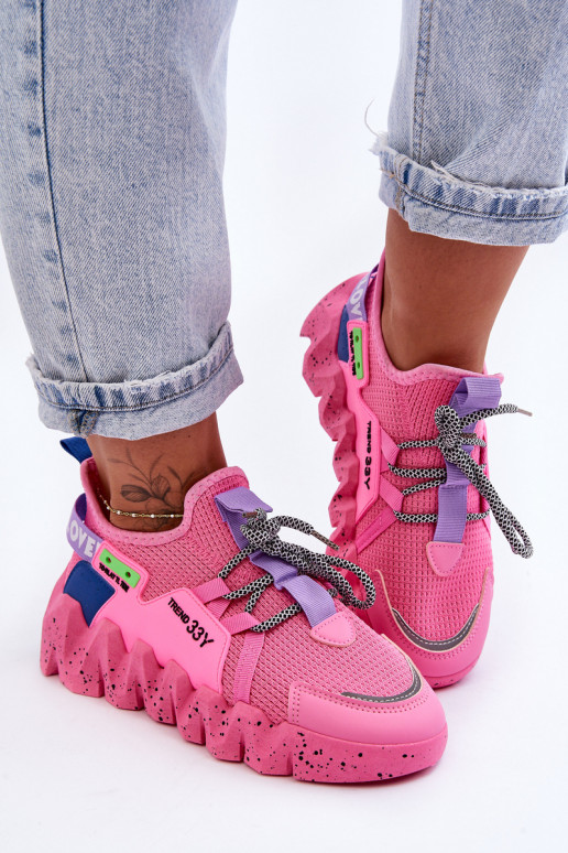  Stilīgasrnas Sneakers modeļa apavi Rozā krāsas Evolution