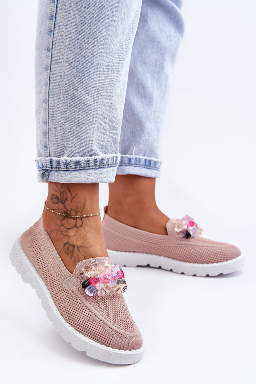 Iespaidīgi sporta apavi ar ornamentiem Rozā krāsas Taylor