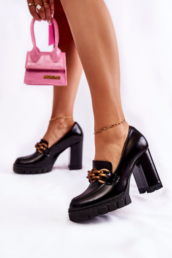   Kurpes ar platformu I   Shoes 3197 melnas krāsas