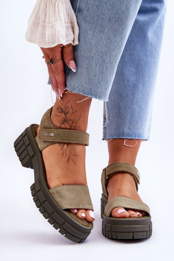   Zamšādas basenes Big Star LL276033 Zaļas krāsas