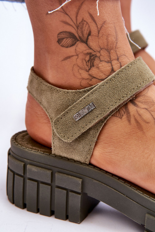   Zamšādas basenes Big Star LL276033 Zaļas krāsas