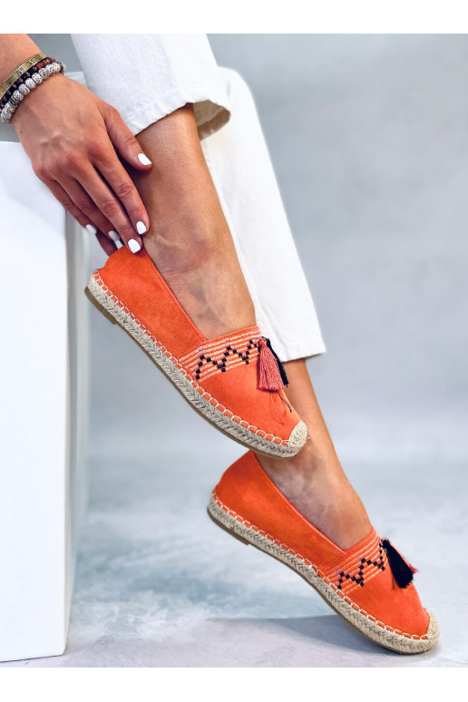 espadrilles boho ar bārkstīm BIRNA ORANGE