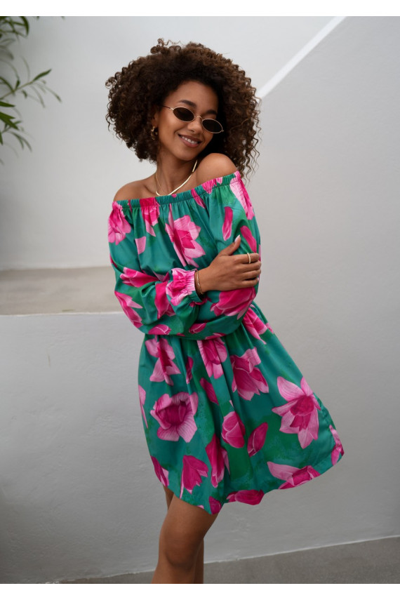 Nancy - - puķaina MINI kleita