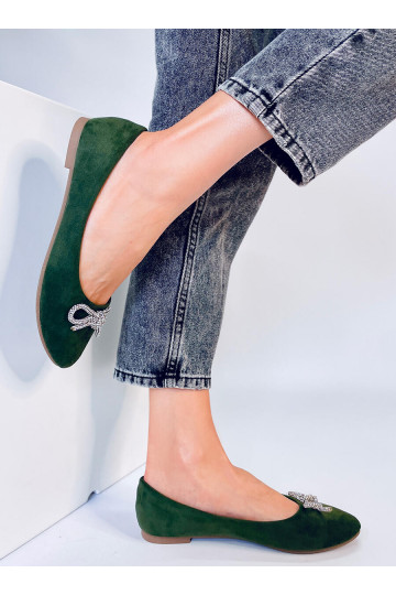 Balerīnas ar mandeļu formas priekšpusi BATTEN GREEN 2