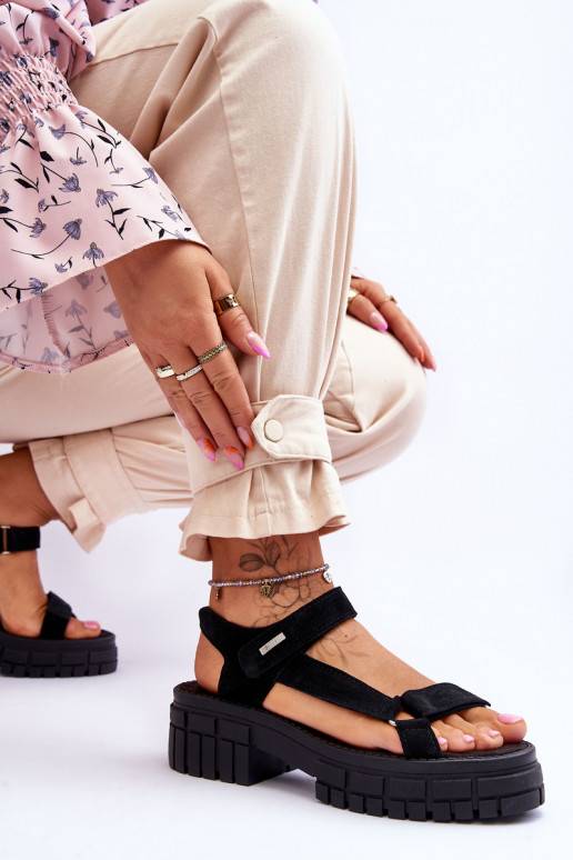   Zamšādas basenes Big Star LL276035 melnas krāsas