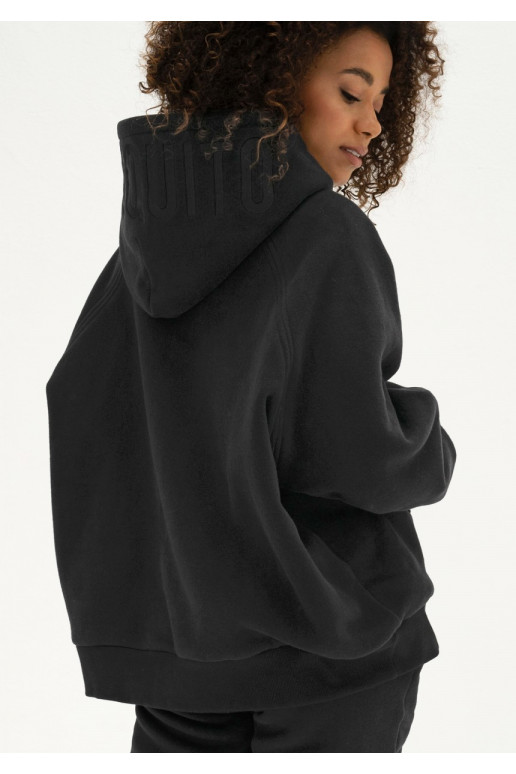 Mesh - oversize džemperis  melna krāsa