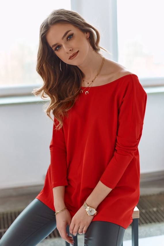 Blūze  sarkanas krāsas 2611